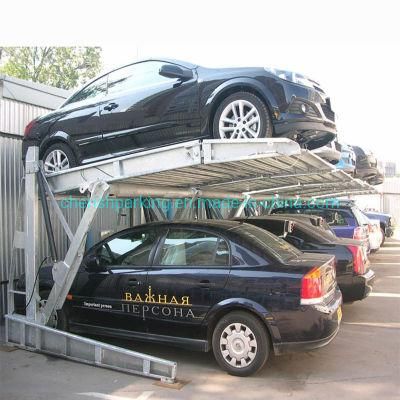 Hydraulic 2 Post Parking System for 2 Cars