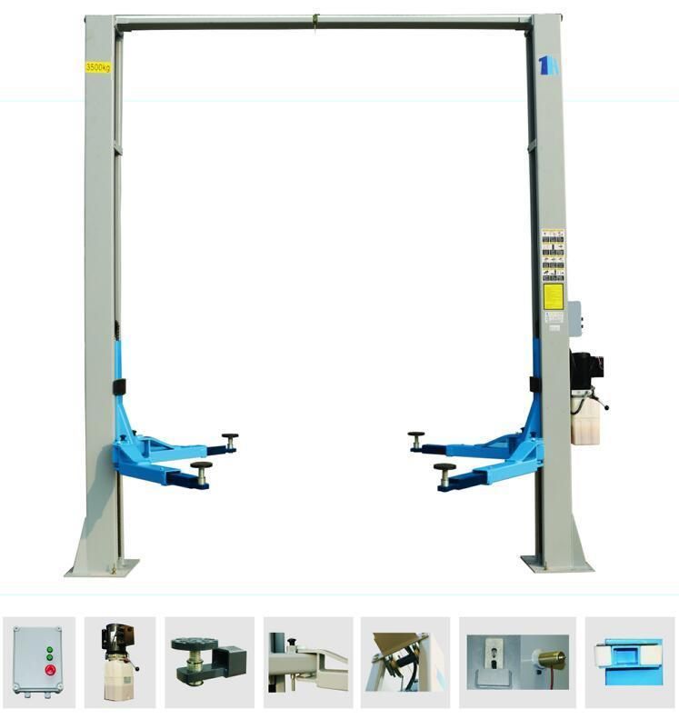 Hydraulic Thin Plate 2 Post Auto Car Lift Kit for Sale