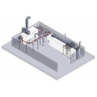 Infitech Customized Spray Booth with Automatic Conveyor Chain