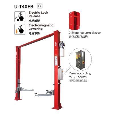 Unite Two Post Lift U-T40eb Arch Type Clear Floor 4t Capacity Two Post Vehicle Lift