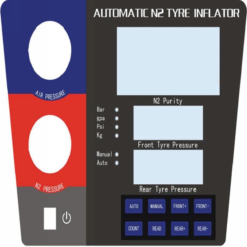 Full Automatic Nitrogen Tire Inflator with Inflate 4 Tyres at The Same Time
