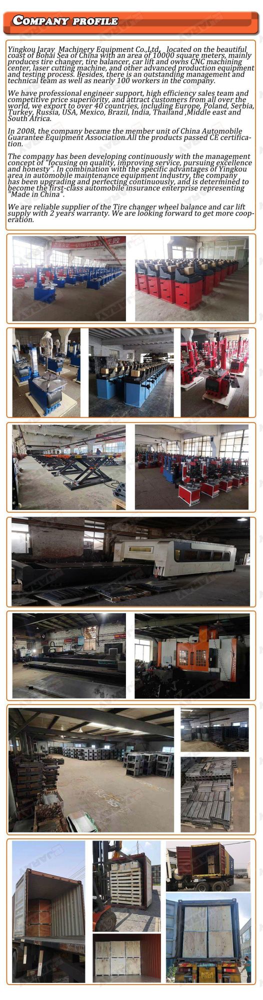 2021 Yingkou Cheap Double-Arm CE Certificate Auto Manual Mobile Machine Tire Changer Prices for Sale
