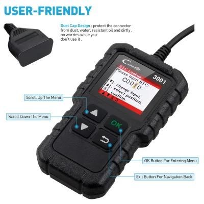 Launch Cr3001 Read Clear Dtc Fault Code System Diagnosis Vehicle OBD2 Car Vin Code Reader
