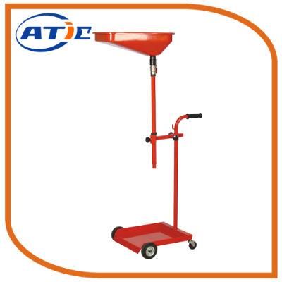 Waste Oil Drainer for Car, Adjustable Height Metal Container for Oil