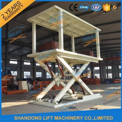 Good Quality Car Vertical Manual Scissor Lift Platform or Motorcycle Lift Table