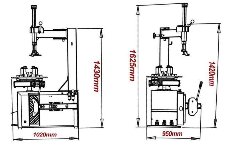 Semi Auto Tire Machine Changer for Vehicle