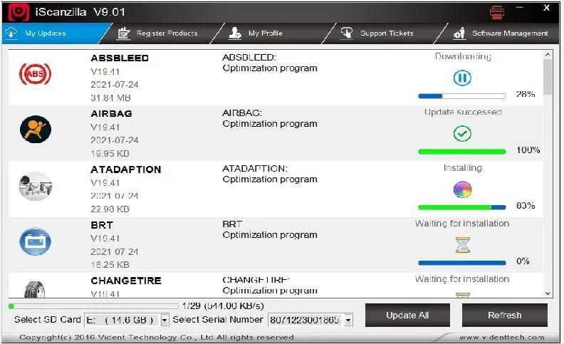 Vident Ismart807 PRO All System OBD Obdii Scanner All Makes Diagnostic Tool DPF ABS Airbag Oil Life Reset