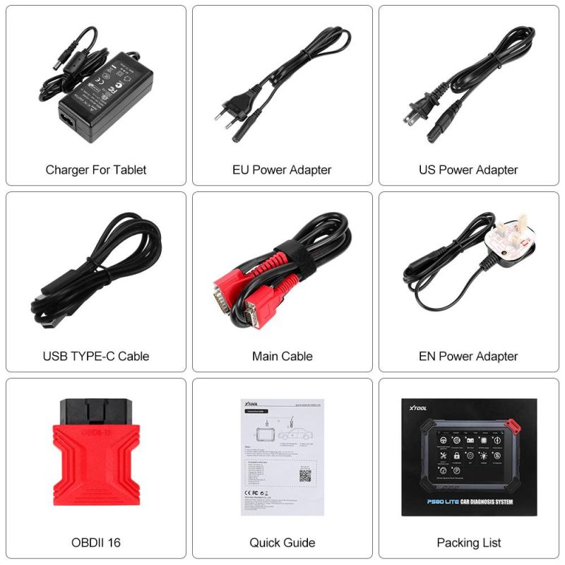 Xtool PS80 Lite OBD2 Car Diagnostic Tool Action Test + ECU Coding Key Programmer Automotive Scan OBD2 Code Reader Pk Mk808bt Mk808