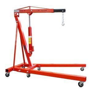 2 Ton Tonne Hydraulic Folding Engine Crane Hoist Lift Stand Wheels 2000kg Garage