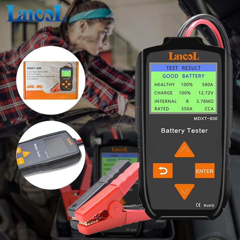 12V 24V Battery System Tester Checker Mdxt-600 Digital Battery Analyzer Automotive Tester