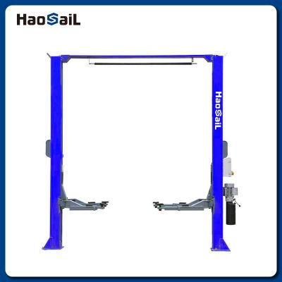 Clear Floor Two Post Car Lift with Aluminum Motor