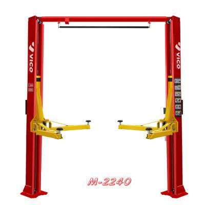 Vico Asymmetric One Side Release Floor Clear 4.5t Garage Equipment Two Post Auto Hoist Lift
