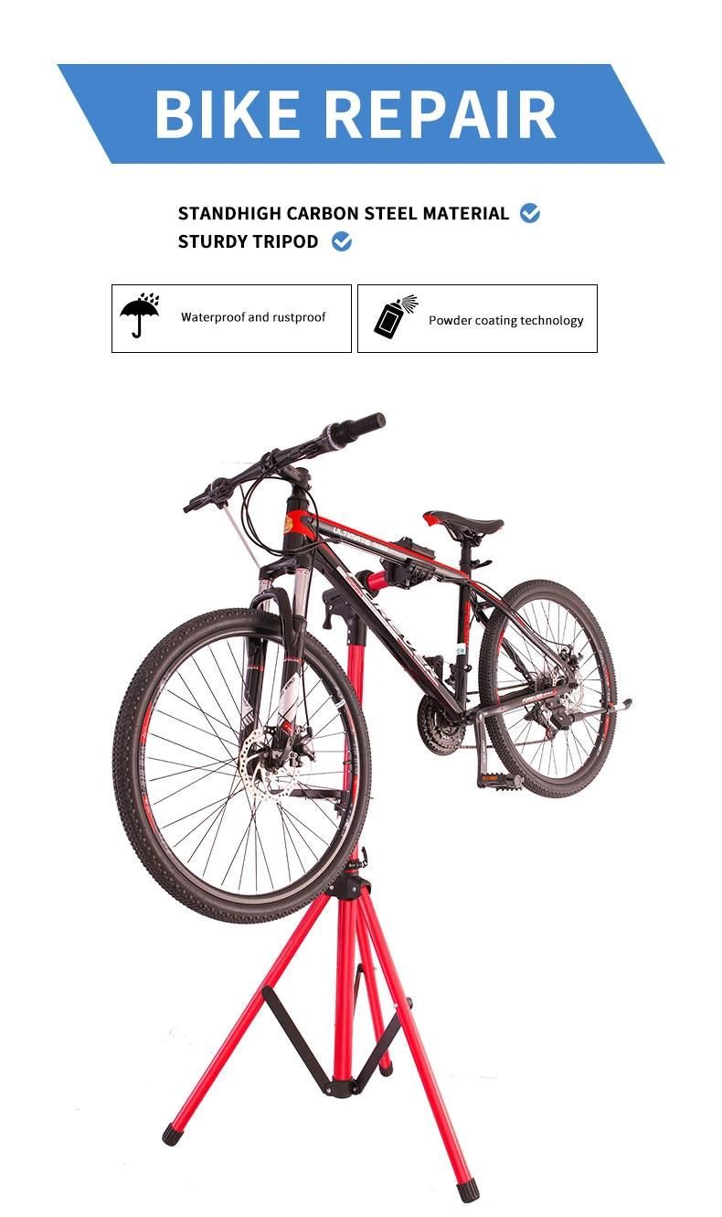 Red Alununum Alloy Bicycle Repair Racks with GS Certification