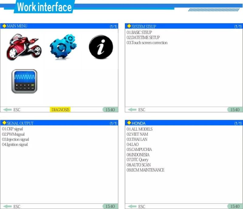 Ighost001 Autobike Scanner Motorcycle Scanner Universal Motor Scan Tool ECU Program Tool Motorcycle Dtc Read Equipment