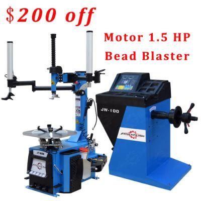 Blue Best Selling Tire Changer and Wheel Balancer Combo