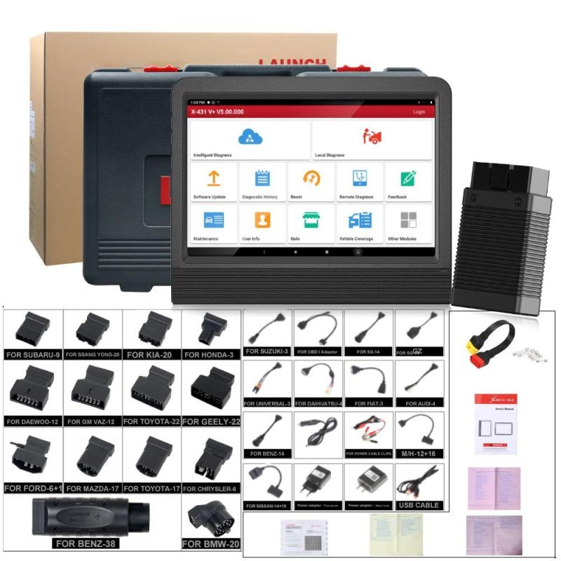 Original Launch X431 V+ 10.1inch Full System Diagnostic Tool with Launch Giii X-Prog3 Immobilizer Programmer
