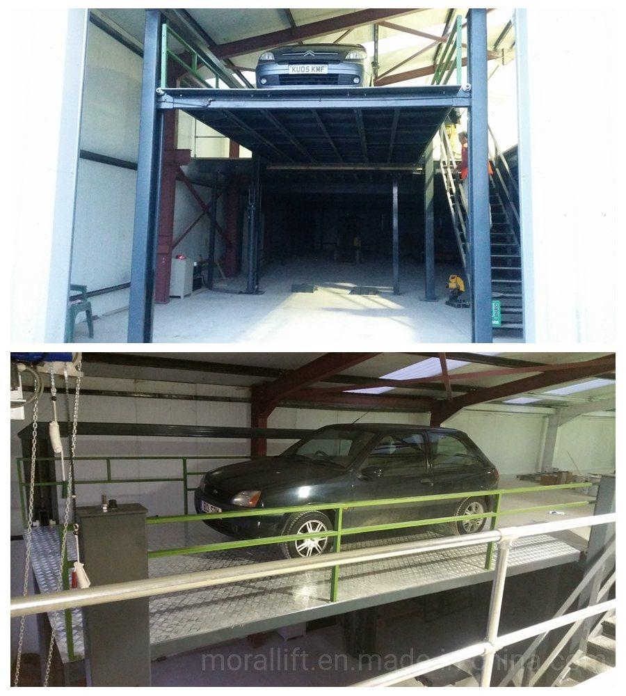 4 post car parking lift for basement to ground