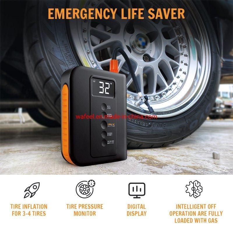 CE FCC Approved Car Battery Booster 12 Volte Portable Jump Starter 8800mAh