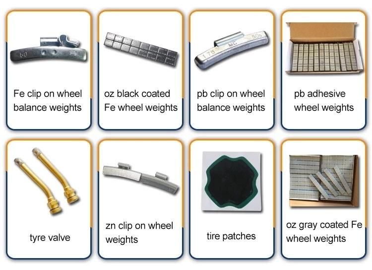 Professional Supplier 60g Round Corner Types of Steel Fe Adhesive Stick on Wheel Balance Weights