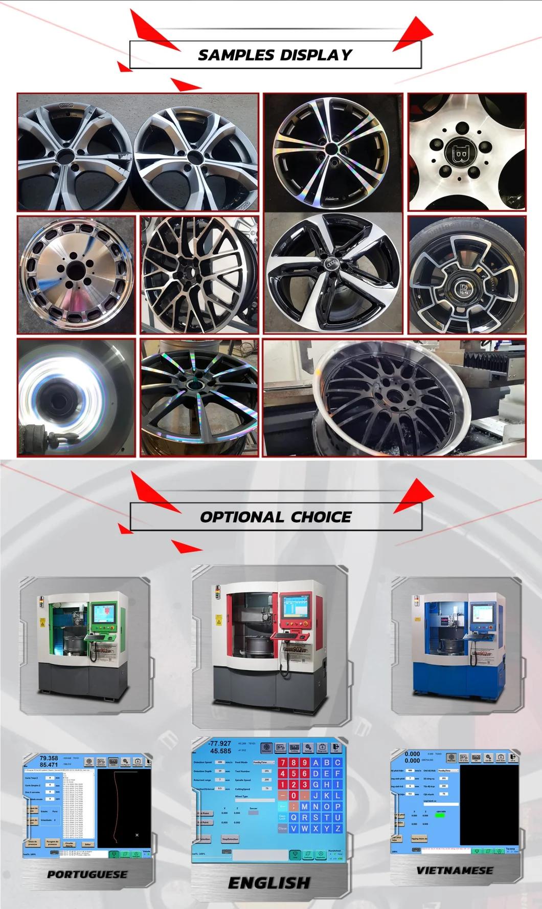Diamond Cutting Machine Wheel CNC Lathe for Sale Awr902vp