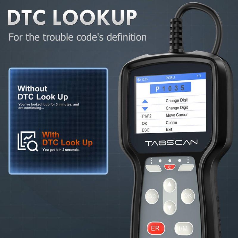 Eucleia Tabscan A411 OBD2 Automotive Scanner All Obdii Code Reader Wireless Professional OBD 2 Car Diagnostic Tool Free Update