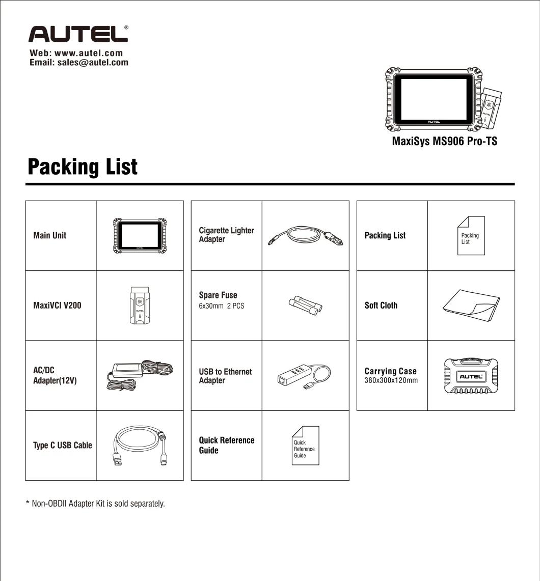 Autel Ms906PRO Ms906p Ts TPMS Programming Tool Can Bus TPMS for Cars