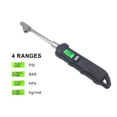 Digital Tire Pressure Gauge 230 Psi Heavy Duty Dual Head Stainless Steel Made for Truck and RV with Backlit LCD and Flashlight