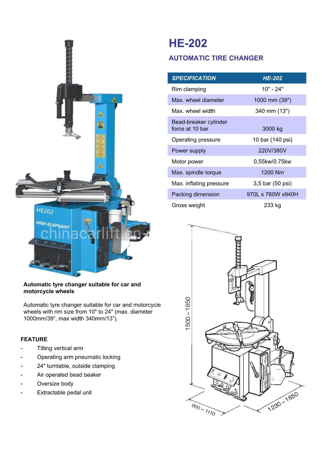 Manual Tyre Changer Machine Portable/CE Tire Changer/Tire Fitting Machine/Hydraulic Car Lift/Auto Repair Lift