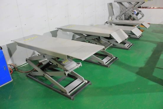 Stable 1800mm Rising Height Low Profile Scissor Vehical Lift