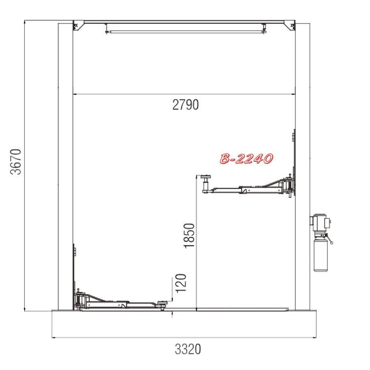 Vico Twin Post Elevator Lift Hydraulic