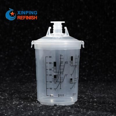 Paint Spray Gun Cup Paint Mixing Cup Disposable Paint Cup Spray Gun Pot with Inner Cup and Lids