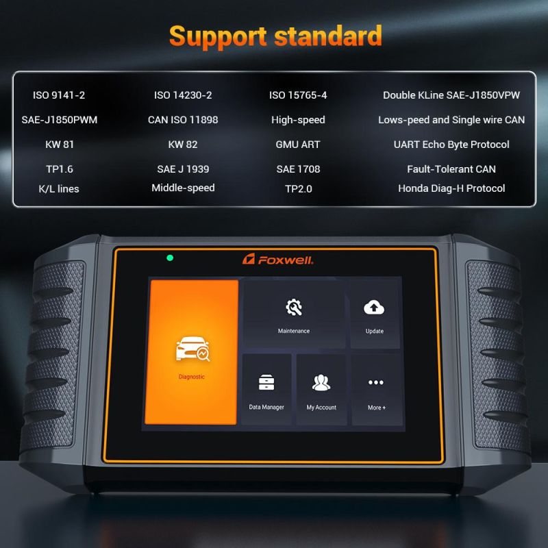 Foxwell Nt716 OBD2 Car Diagnostic Tool 4 System Code Reader Oil Epb TPS Sas TPMS ABS Reset Professional OBD 2 Automotive Scanner