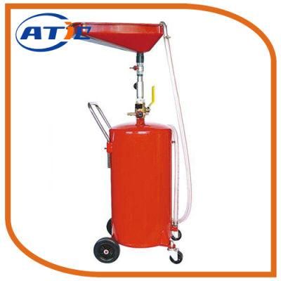 18 Gallon Oil Container for Car, Self-Evacuaing Metal Container for Oil