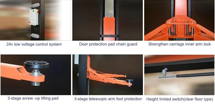 Hydraulic Two Vehicle Car Lifter Ce Approved