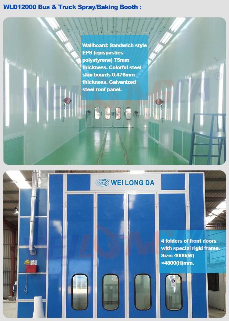 Wld12000 Automotive Bus/Truck/Trailer/Train Spray Painting Booth /Painting Cabin/Spraying Cabin/Spraying Room/Spraying Chamber/Painting Room/Painting Chamber