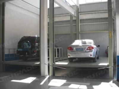 CE Four Columns High Weight Lift Car Parking Goods Elevator