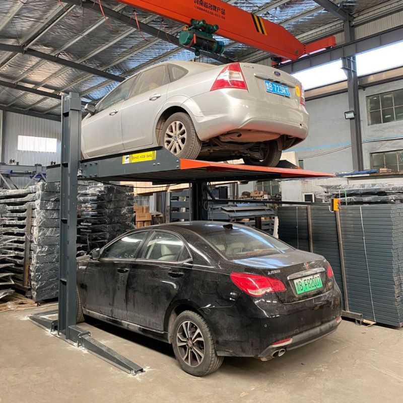 2 Level Parking Lift Car/Vehicle with Two Post Parking Solution