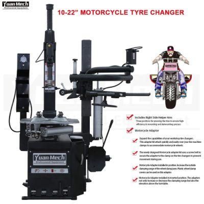 Manufacturing Factory Price Grey Tilt Back Fully Automatic 10-22&quot; Motorcycle Tire Changer