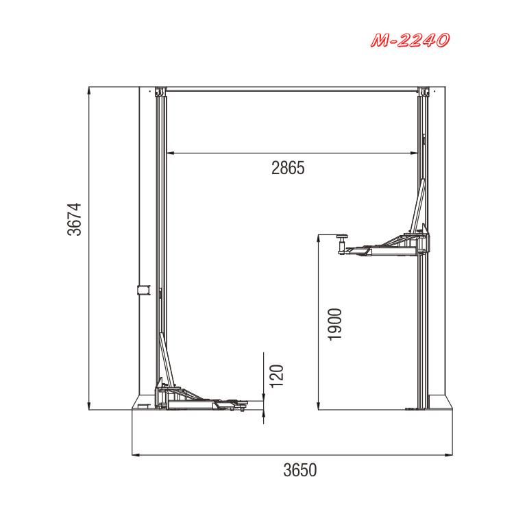 Vico Auto Lift 8818lbs Hydraulic Car Hoist