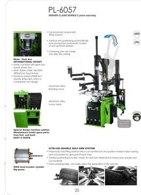 Puli New Full Automatic Tilting Tyre Changer CE Price Pl-6057 Auto Maintenance Repair Equipment on Sale