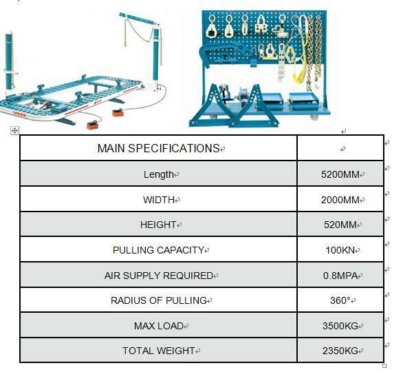 2017 Ce Proved Height Fixed Hydraulic Rack Frame Machine Auto Body