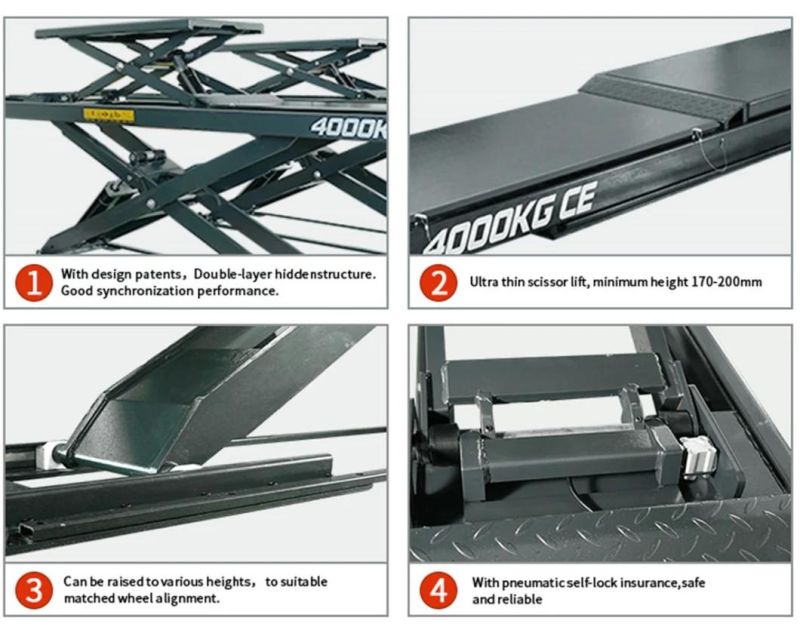 Jintuo Inground Hydraulic Car Hoist Lifter