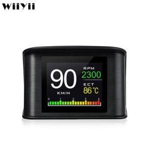 Digital Car Voltage Speed Meter Hud P10 Car Front Display with Water Temperature Alarm Automatic Diagnostic Tool Hud