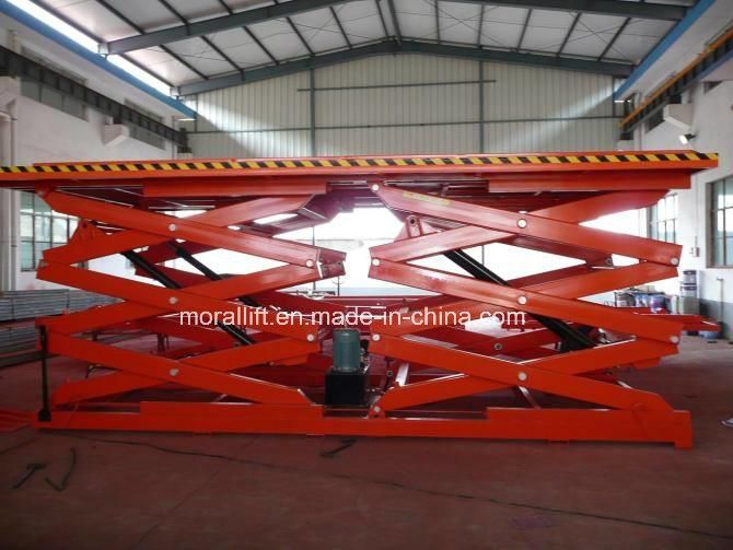 Hydraulic 8000kg Underground Car Scissor Lift for Basement Parking