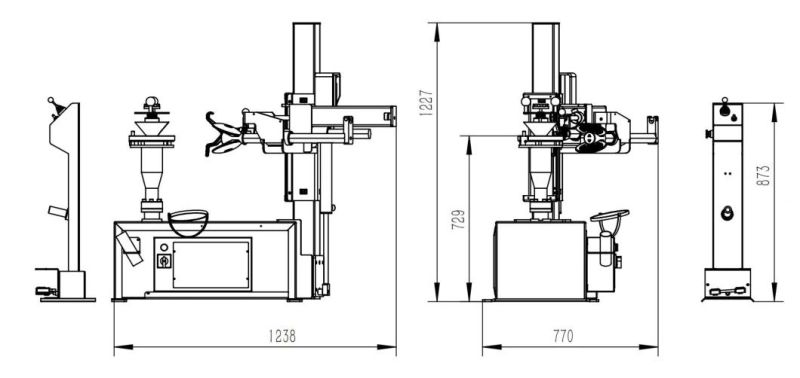 Portable Car Service Tire Changer