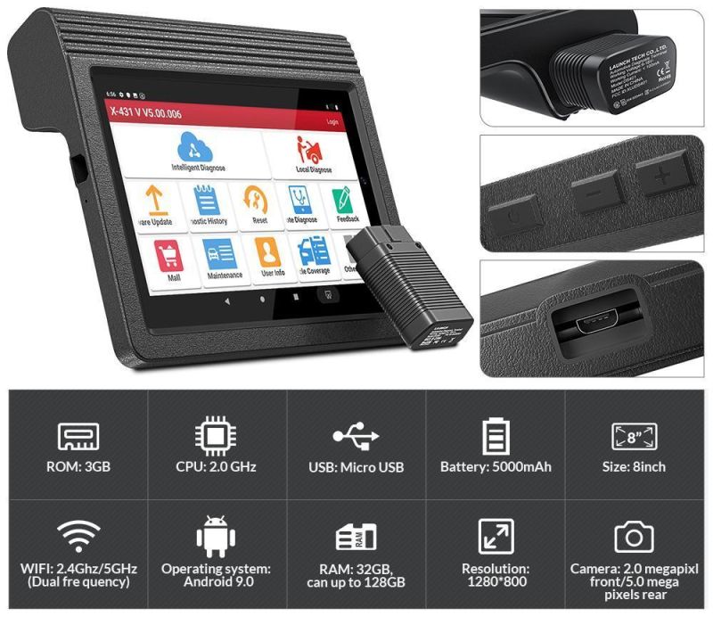 High Cost-Effective Launch X-431 V V4.0 Full System Auto Scan Tool Automotive Diagnostic Device