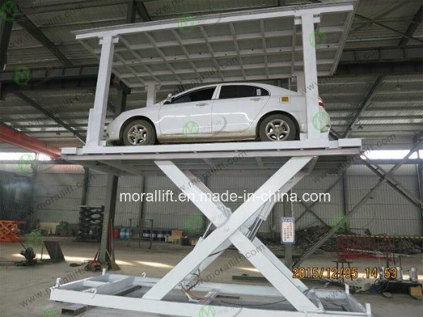 High Quality Basement Garage Car Lift with Roof