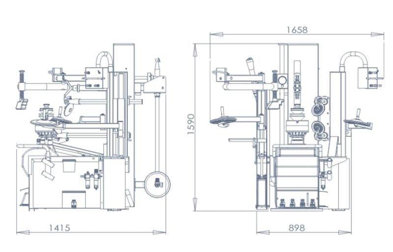 Tyre Changing Equipment Fully Automatic Tire Changer for Garage