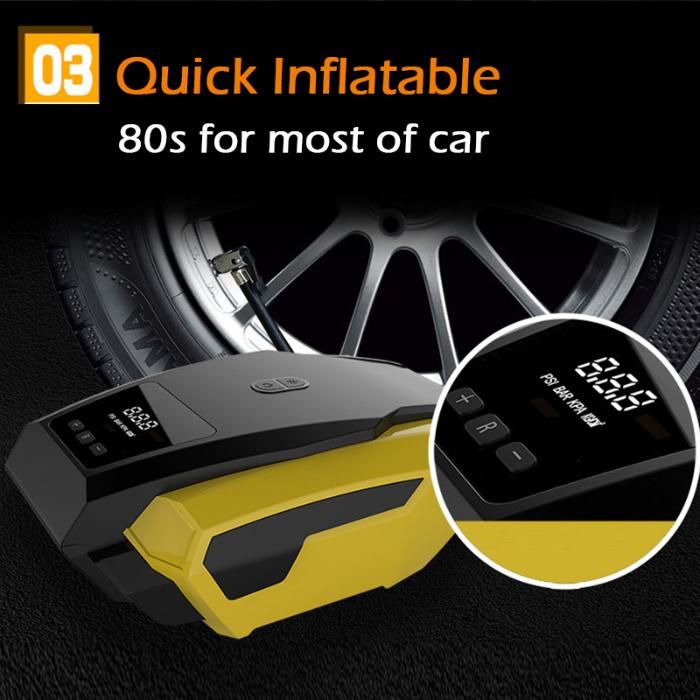 Car LED Digital Display Air Compressor Portable Inflatable Pump 12V Automobile Tire Fast Inflator Mini Electric Auto Car Pump