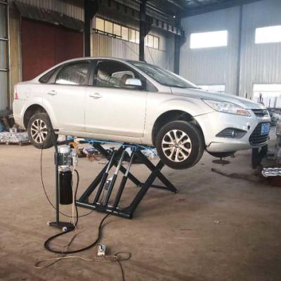 Home/Workshop Garage Hydraulic Portable/Movable Scissor Car/Vehicle Lift with CE Certificate